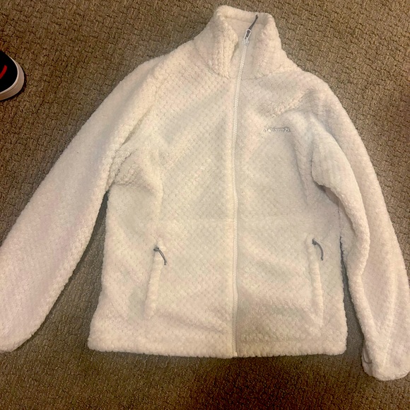 White Colombia fleece jacket - Picture 1 of 2